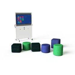 Rechargeable AV media wall