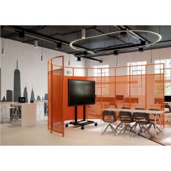 Vogel's RISE 5000 series motorized trolley for interactive displays