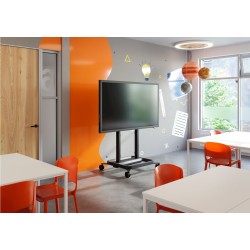 Vogel's RISE 5000 series motorized trolley for interactive displays