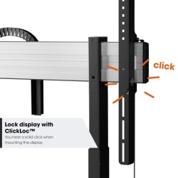 Vogel's RISE 5000 series motorized trolley for interactive displays